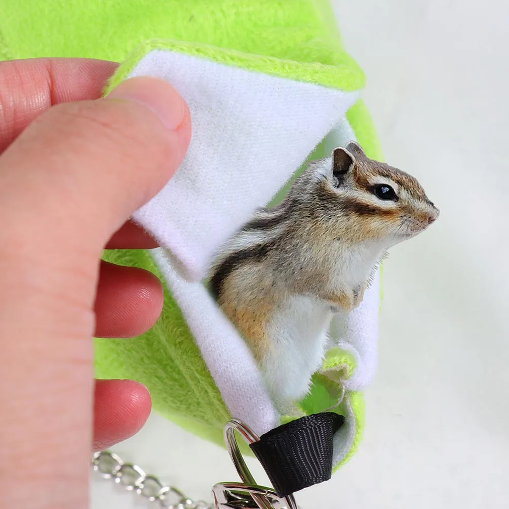 

2Pcs Pets Hanging Hammock Banana Style Small Animal Swing Bed Comfortable Hammock Sleeping House for Hamster Chinchilla Rat