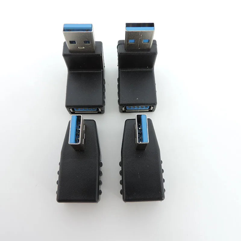 

4types 1pcs USB 3.0 A Male to Female Adapter Connector converter plug cable Adapters90 Degree Angle Coupler For Laptop PC L1