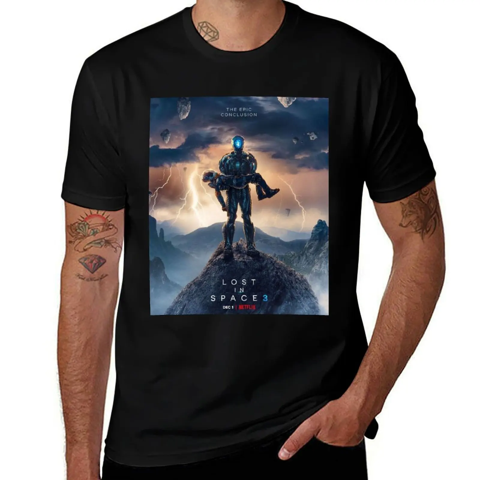 LOST IN SPACE 3 robot poster Classic T-Shirt man t shirt designer t shirts for man graphic tees t shirts designer T-shirt