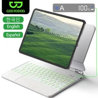 Teclado mágico para iPad Air 6 2024, funda para iPad Pro 13 pulgadas Pro 11 2024, iPad Pro 12,9 Air 5 Air 4 10,9 con pantalla LCD