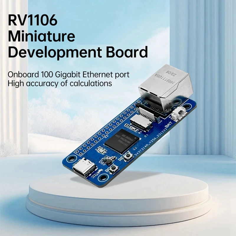 RV1106 Linux Development Board RISC-V Architecture 256MB Flash 100Mbps Ethernet Port Artificial Intelligence Board