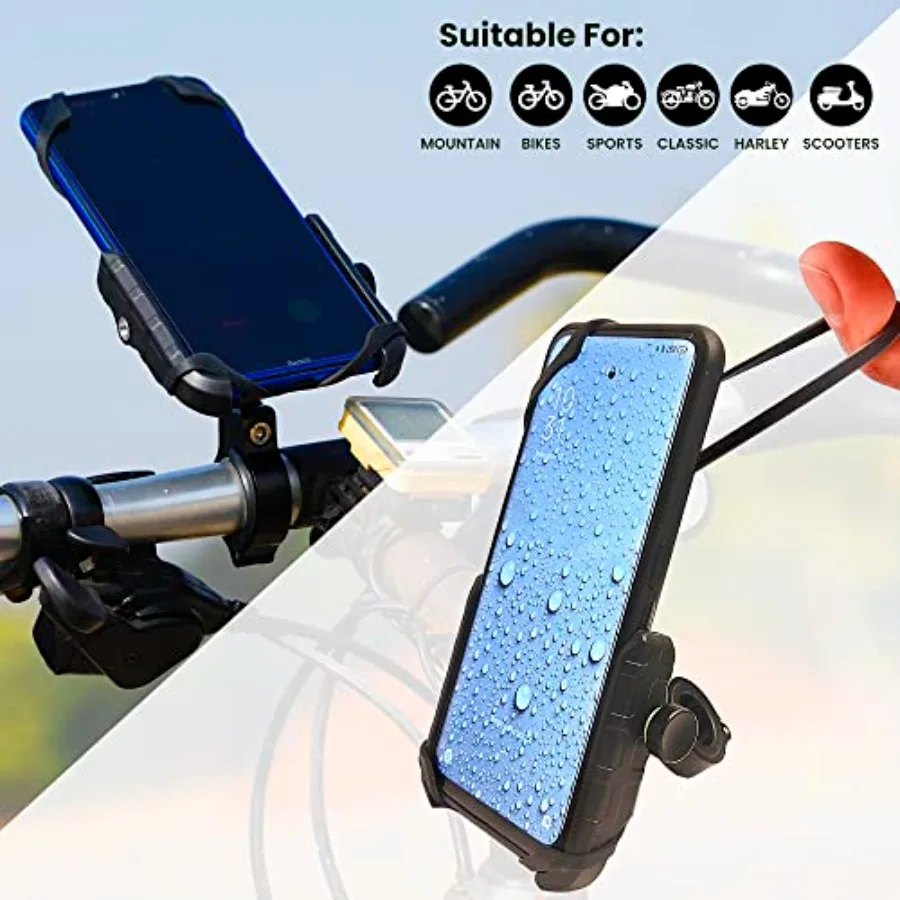 دراجة نارية الهاتف جبل حامل الكاميرا ودية حامل هاتف الدراجة المقود المشبك دراجة سكوتر الهاتف كليب التصميم #6