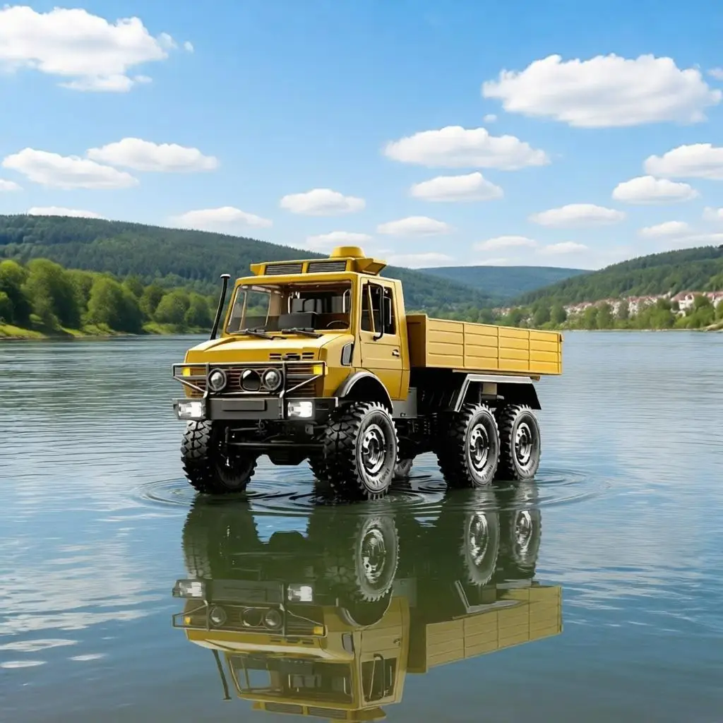 Austar Simulated 6-Wheel 6Drive All-Terrain RC Crawler Carbon Brushed Remote Control Model Toy Truck with Independent Suspension