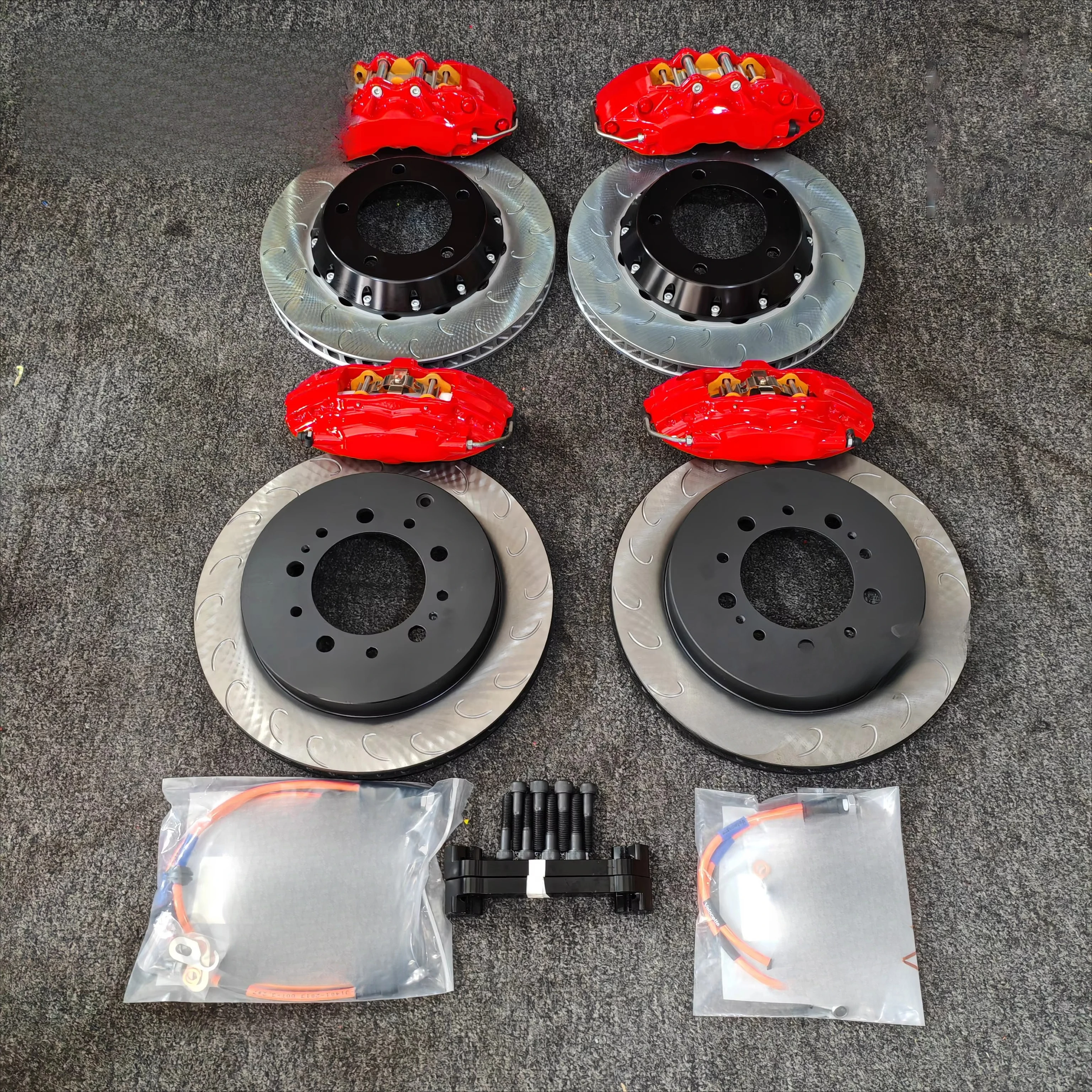 

F30 6 piston brake caliper set color logo