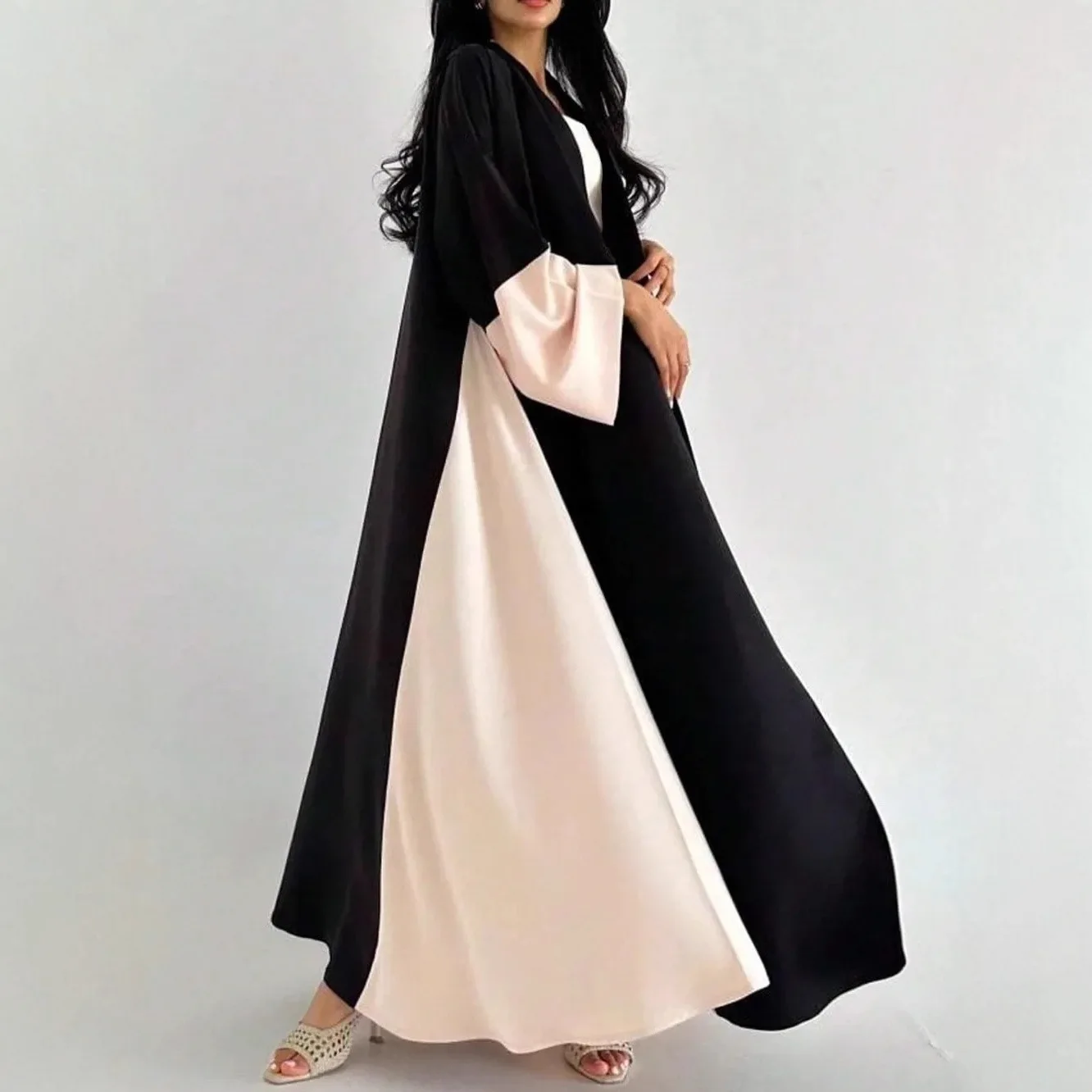 

Ramadan Eid Abayo Dubai Open Abaya Muslim Woman Dresses Kebaya Kaftan Kimono Cardigan Abbayas Caftan Marocain Femme Robe Abayas