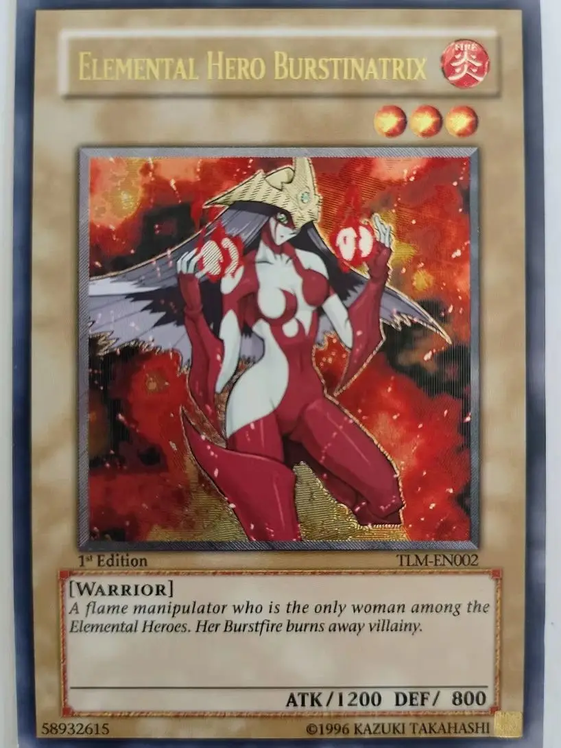 

Yu-Gi-Oh Elemental HERO Burstinatrix TCG UTR TLM-EN002 Children's Collectible Card Toy - Non-Original Hobby Item
