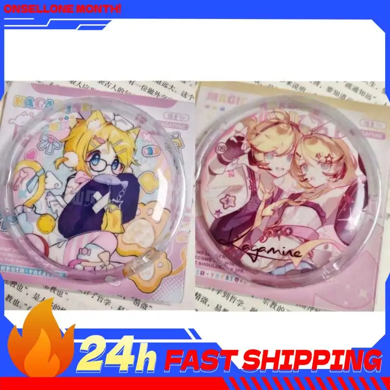 

KA YOU Hatsune Miku Anime Peripherals Kagamine Rin Figure Pins Kagamine Len Tinplate Pin Badge Collectible Rin Cute Goods Toys
