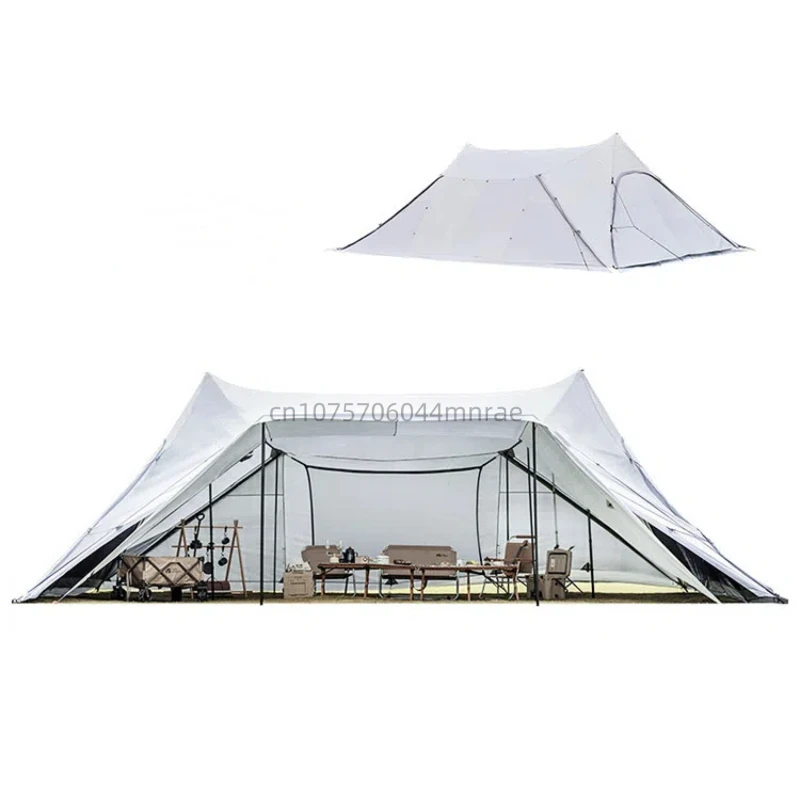 Outdoor Canopy Tent, Foldable Portable Large Space Sunshade and UV Resistant Beach Tent, Used for Outdoor Multi Person Camping