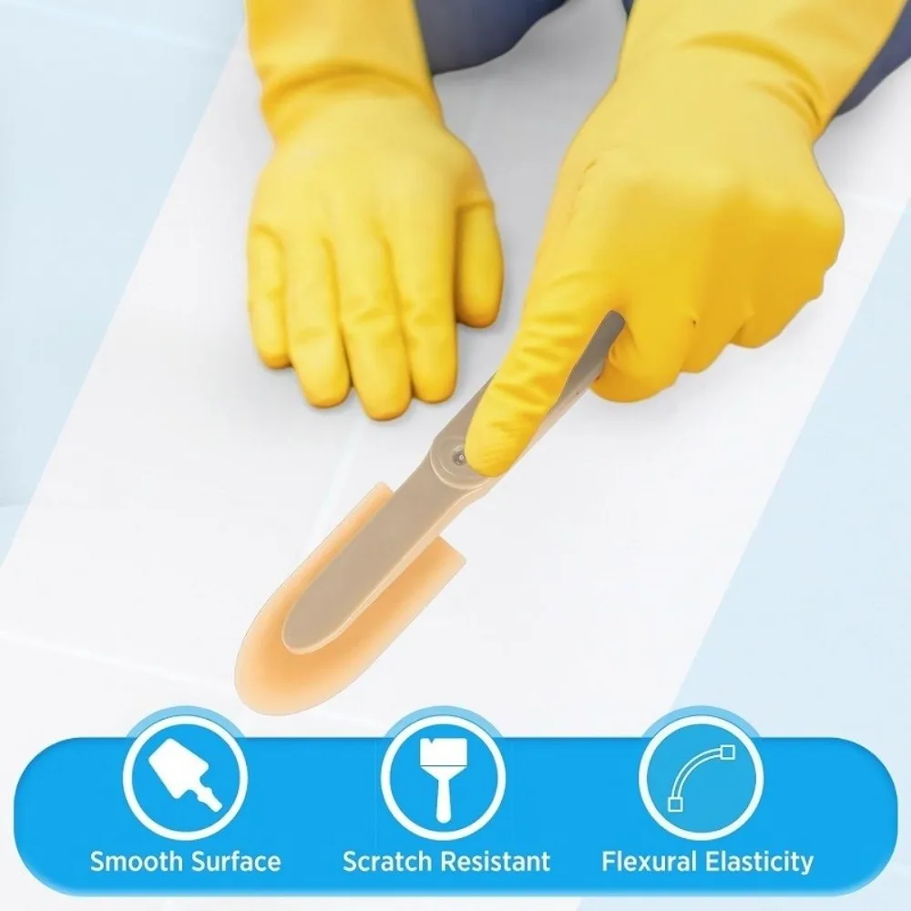 Multi-Purpose Grout Scraper Set Reusable Flexible Tip Caulking Finishing Tool No Electricity Needed Ergonomic Handle