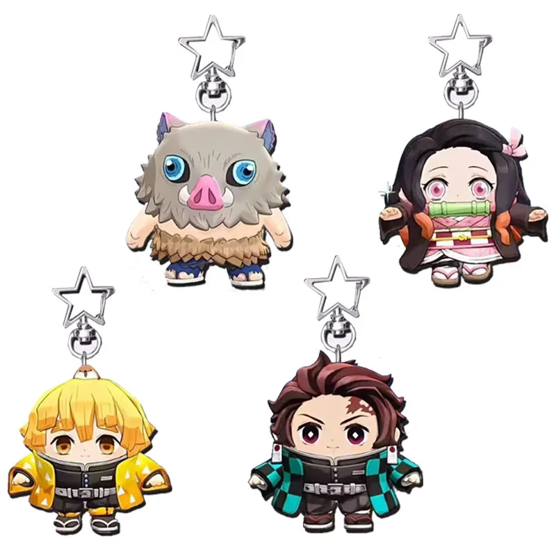 

Demon Slayer Acrylic Keychain Kamado Tanjirou Nezuko Agatsuma Zenitsu Hashibira Inosuke Backpack Pendant Decoration Accessories