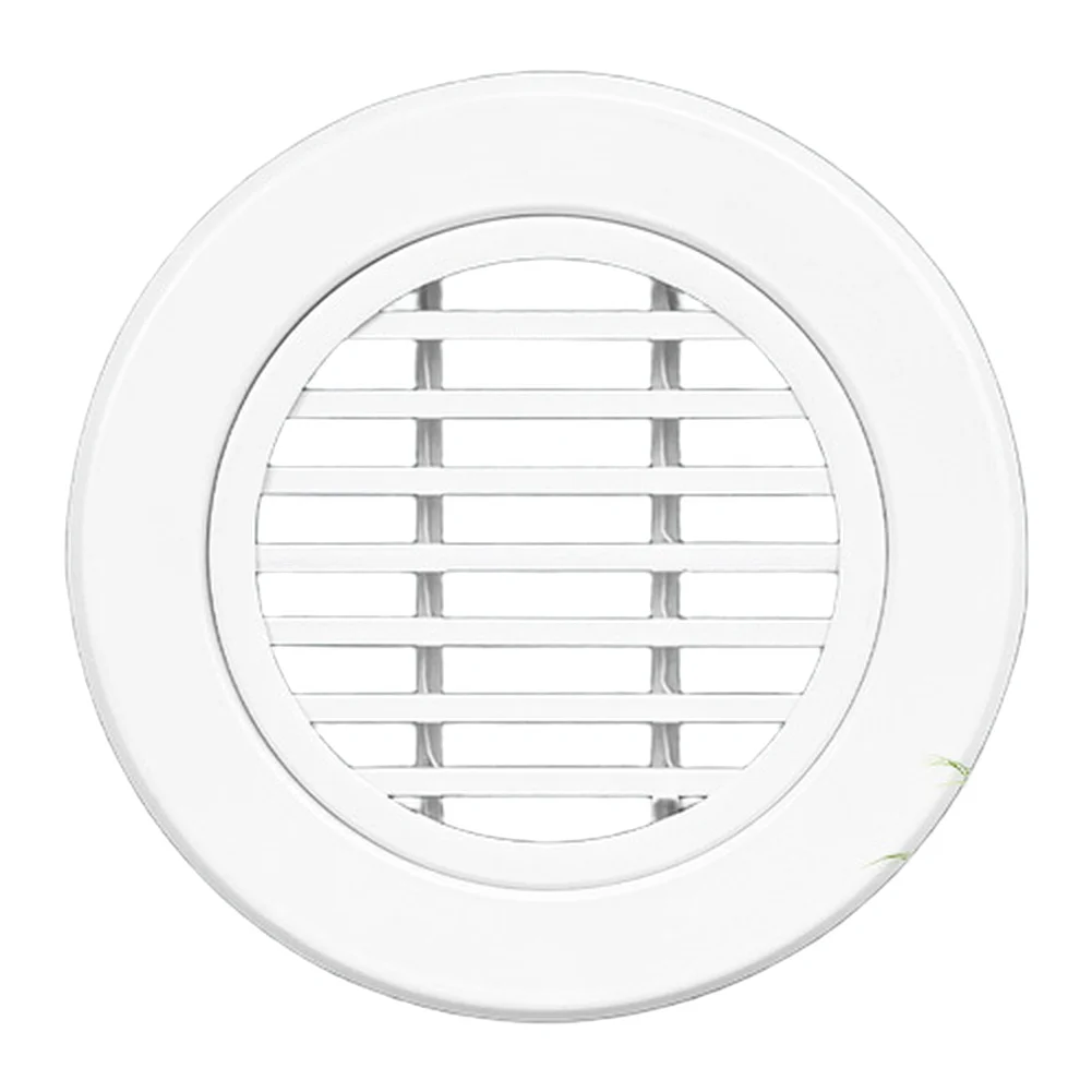 White Aluminum Alloy Round 0 Degree Louver Vent Grille For Central AC Home Office Air Conditioning System For Exhaust Fan Cover