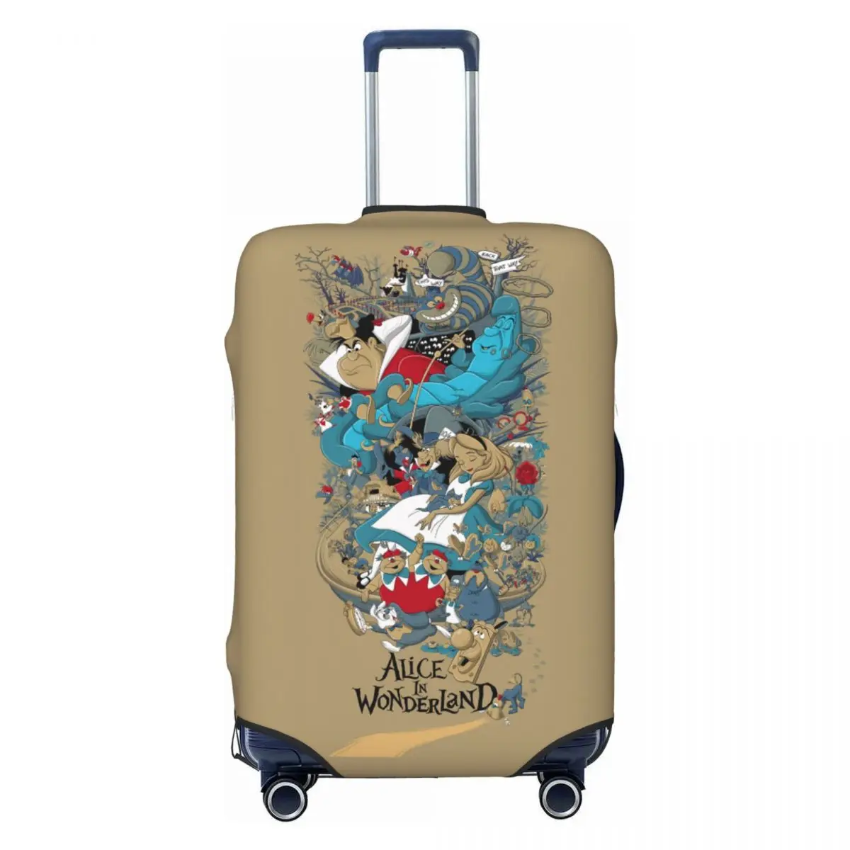 

Custom Cheshires Cat Anime Travel Luggage Cover Dust Proof Suitcase Cover Protector Fit 18-32 Inch