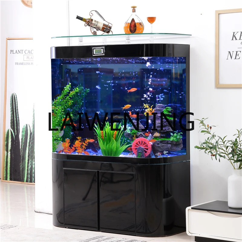 Fish Tank Aquarium Household Living Room Small Glass Change Water Ecological Landscaping Large Bottom Filter