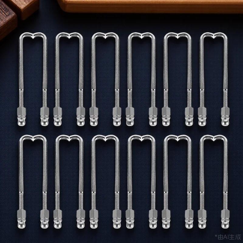 

48 PCS Banjo Hook Nut Bracket Hooks Brackets Parts Accessories Hardware Tension