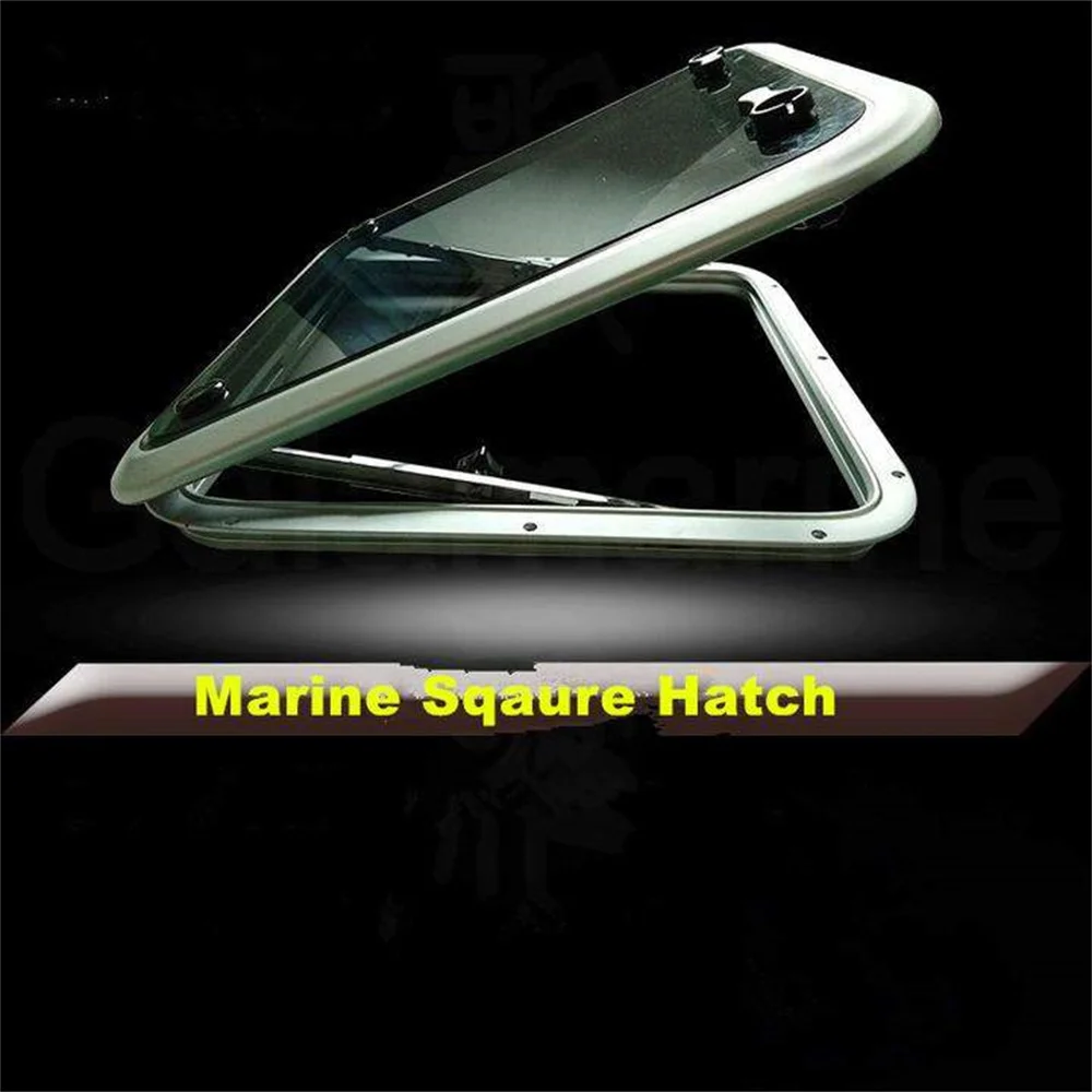 

Aluminum Boat Square Hatch Porthole Window Tempered Glass 8 Sizes Marine Yacht