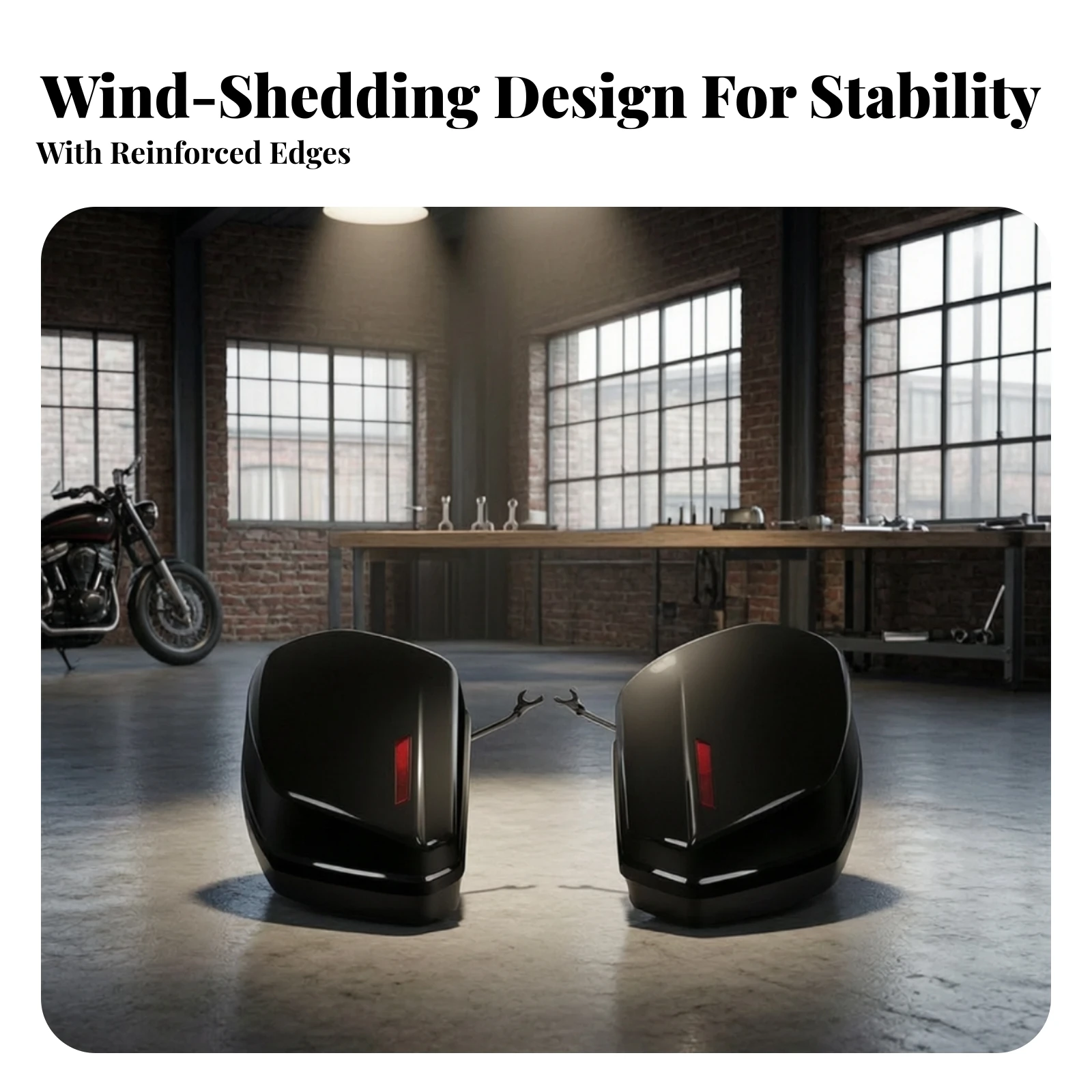 2 Pieces Motorcycle Luggage Tailored Motorcycle Side Saddlebag Accessory Quick-Release for Everyday Commuting