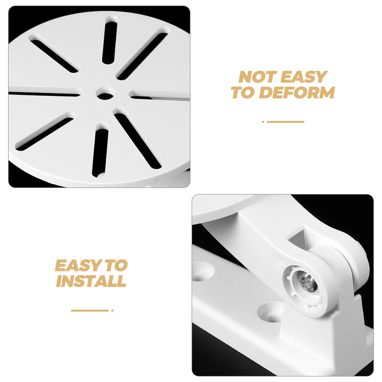 

2Pcs No-Drill Wall Camera Mount Holder Indoor Security Camera Bracket Heavy-Duty Universal Mounting Rack Stand