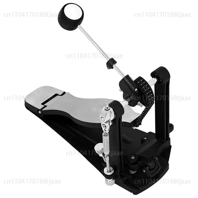 Drum Set Single Pedal Kick Drum Foot Pedal Practice Jazz  Double Chain Pedal Non-slip Bass