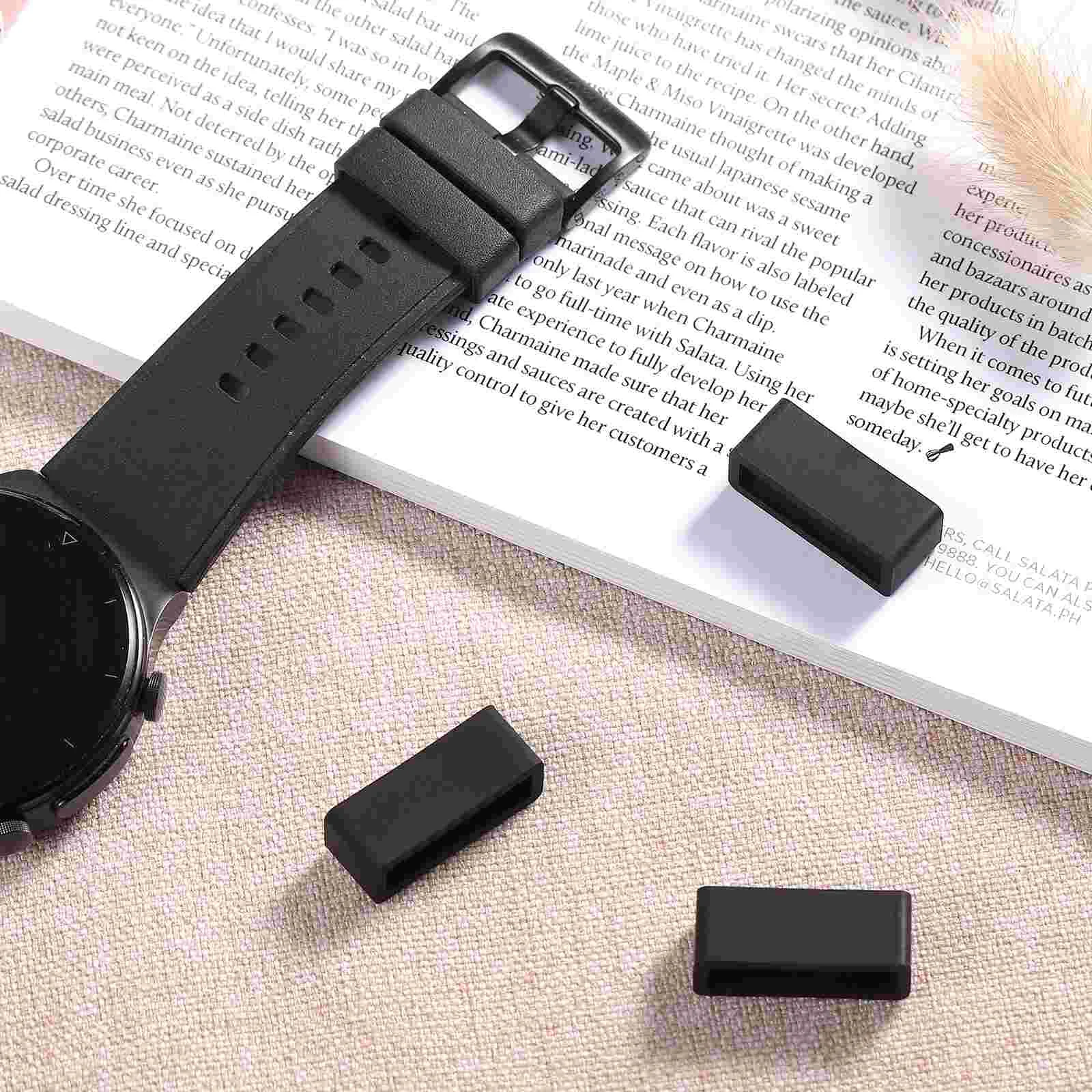 Watch Bands Silicone Ring for Bezel Strap Loop Accessories Holder Keeper Watches