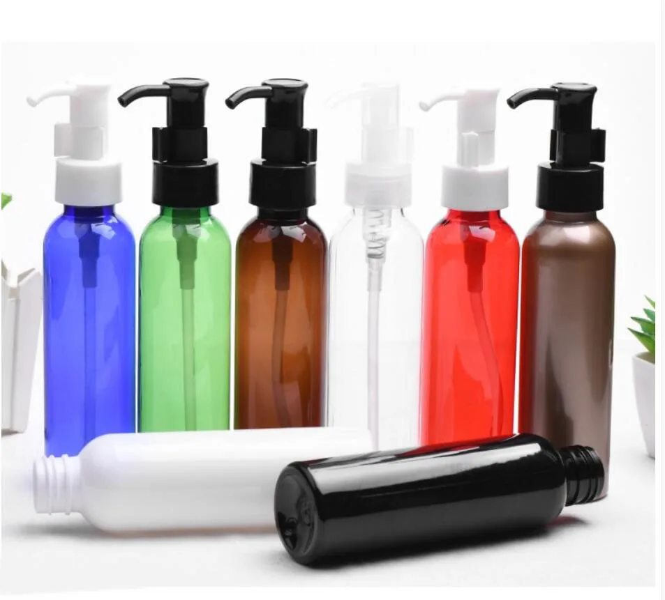 100ml120ML round plastic  PET BOTTLE  toilet water lotion emulsion serum essential toner skin care cosmetic packing