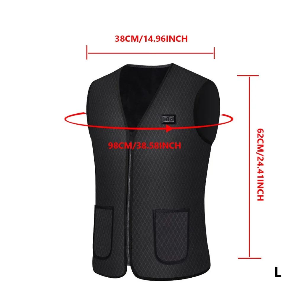 Wear Resistant Riding Bike Vest Diving Suit Fabric Heated Vest Cold Proof Keep Warm Heated Vest