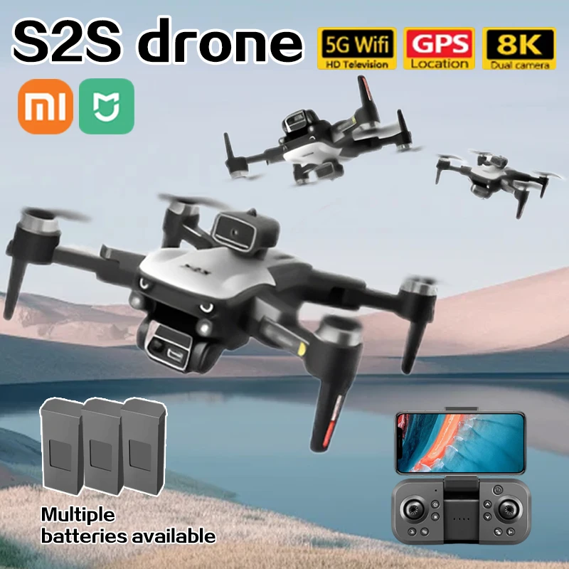

Xiaomi Mijia S2S Drone 8K HD Dual Camera Brushless Motor Obstacle Avoidance Aerial Photography RC Helicopter Foldable Quadcopter
