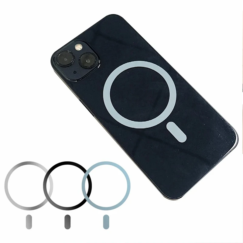 Pack De 3 Anillos Adhesivos Metálicos Compatibles Con MagSafe | Para Cargador Inalámbrico Y Soporte De Coche, Diámetro 5.5 Cm, Fácil Instalación, Universal