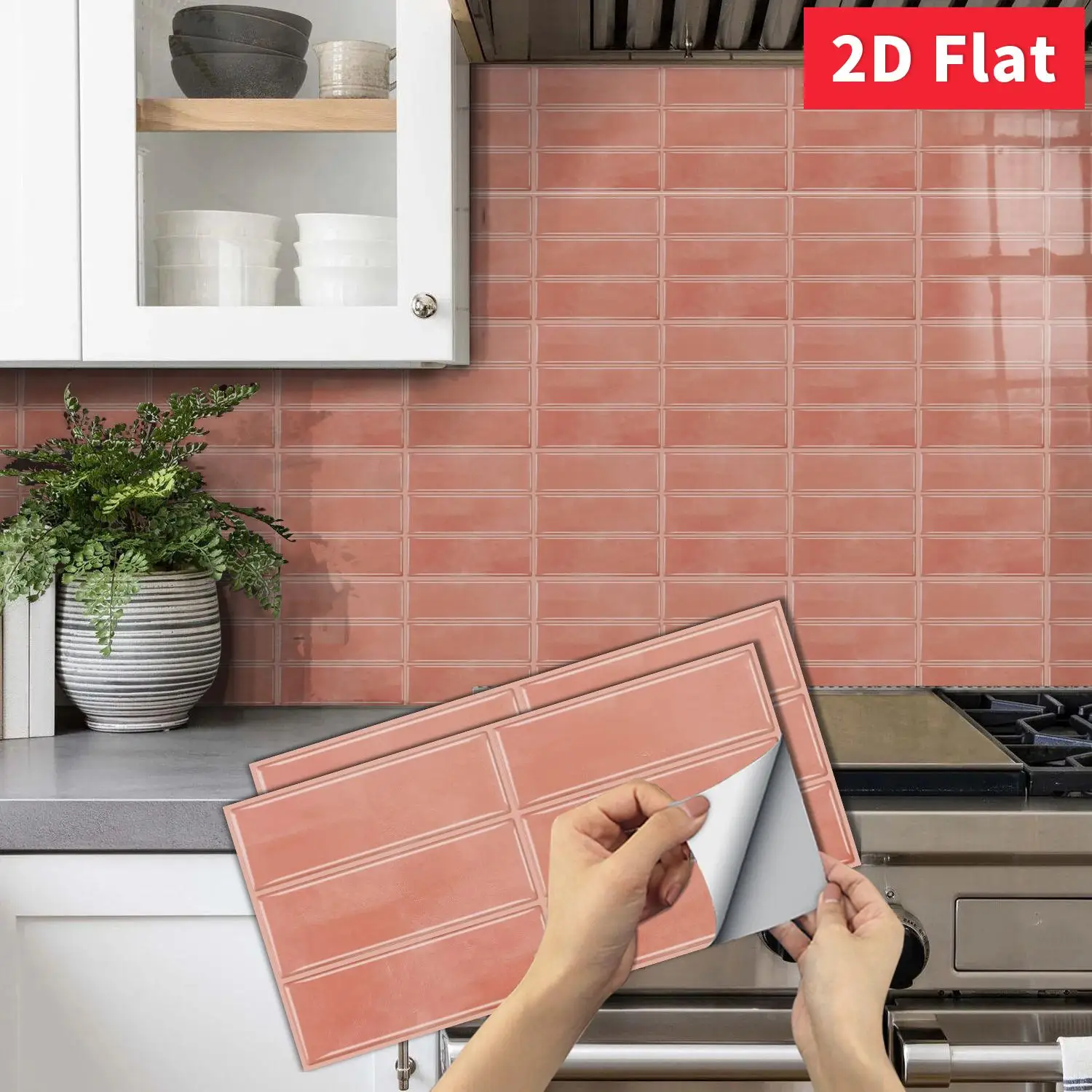 Dusty Pink Self‑Adhesive Wall Covering 11.81