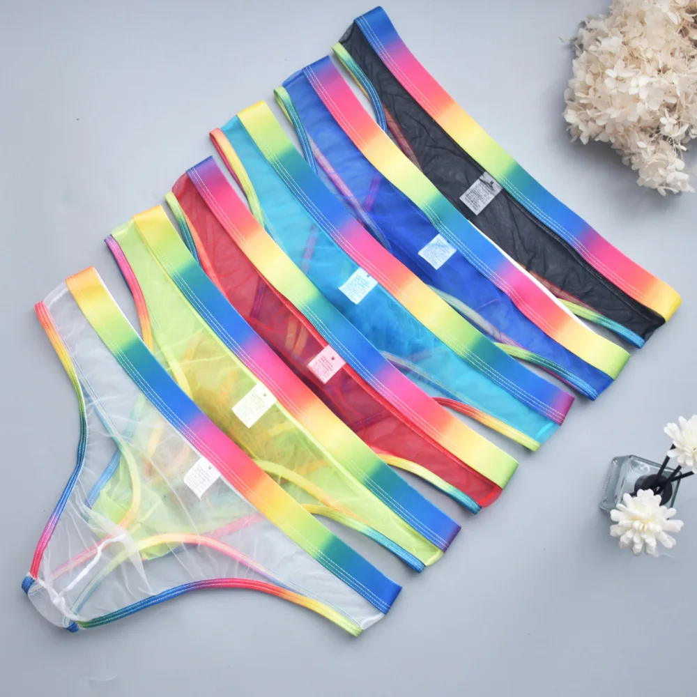 

3/6 Pack Mens Underwear Sexy Sheer Mesh Briefs Breathable Low Rise Male Bikini Underpants Soft Gay Panties Ropa Interior Hombre