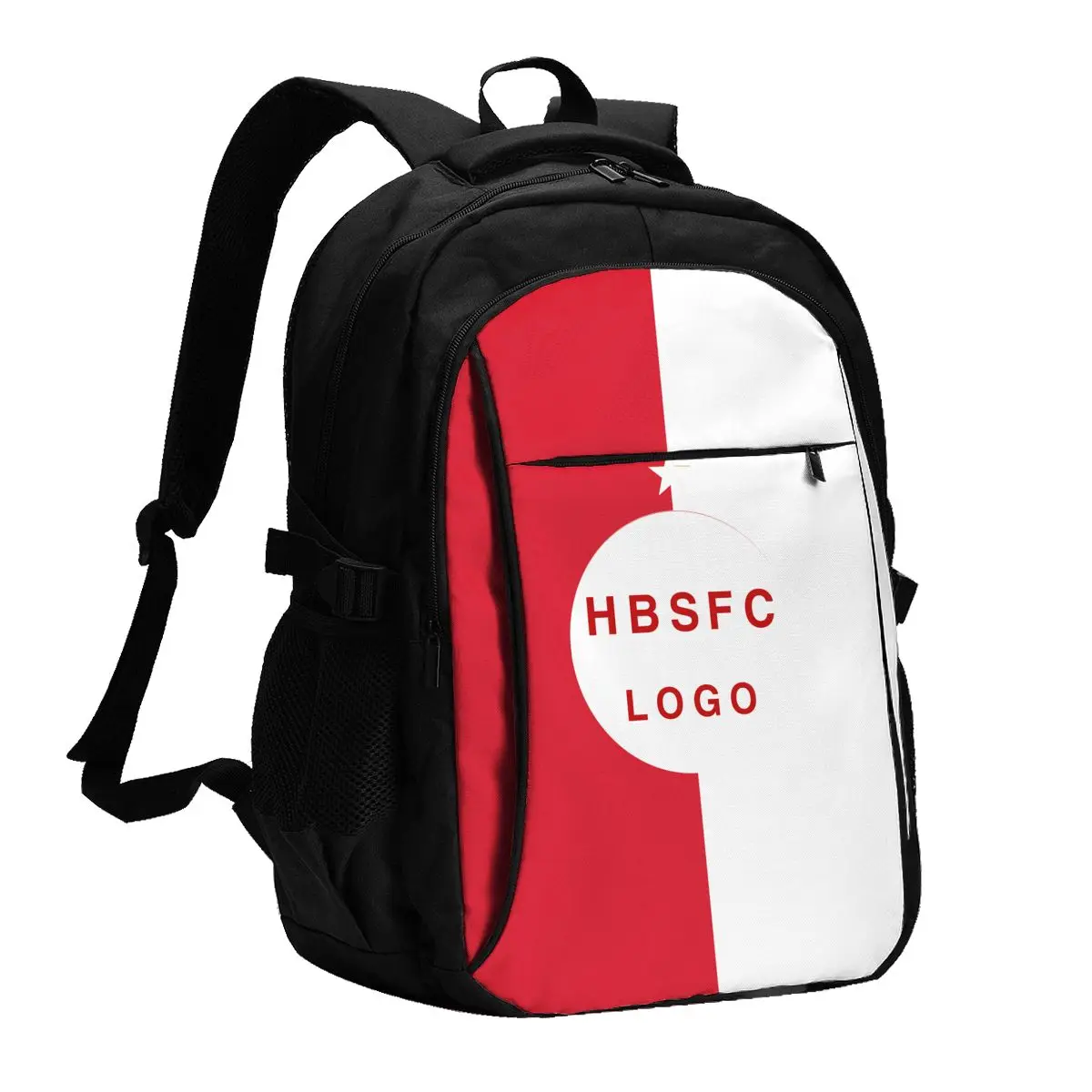 

Hapoel Beer Sheva Large Travel Laptop Backpack USB Charging Port Business Backpack for Men and Women