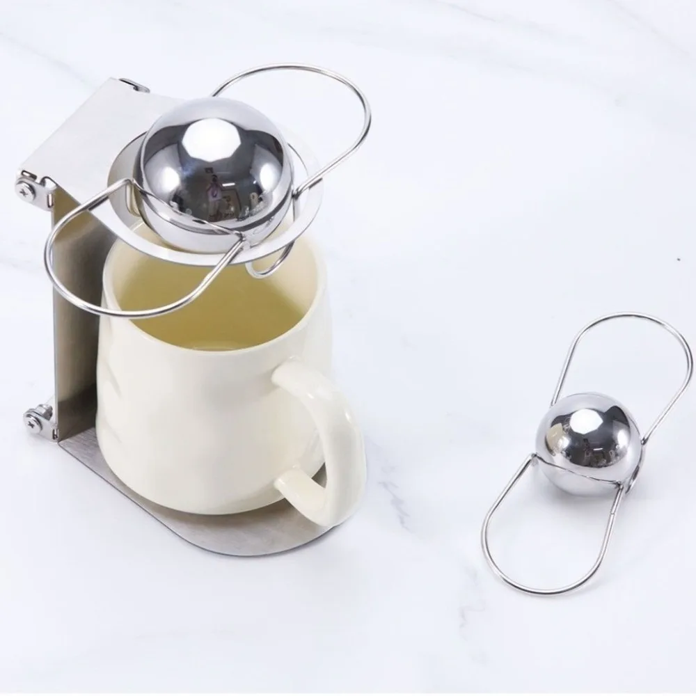 1/2Pcs Accessories Stainless Steel Frozen Ball 55mm 38mm Espresso Chilling Ball Silver Espresso Cooler Beverage lovers