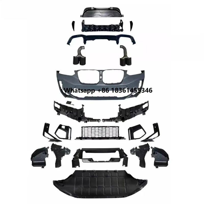 

Body Kit With Bumper Fend Flares Grille For G02 X4 Lci Modified To X4m F98 2022+ Pp Material Bodykits