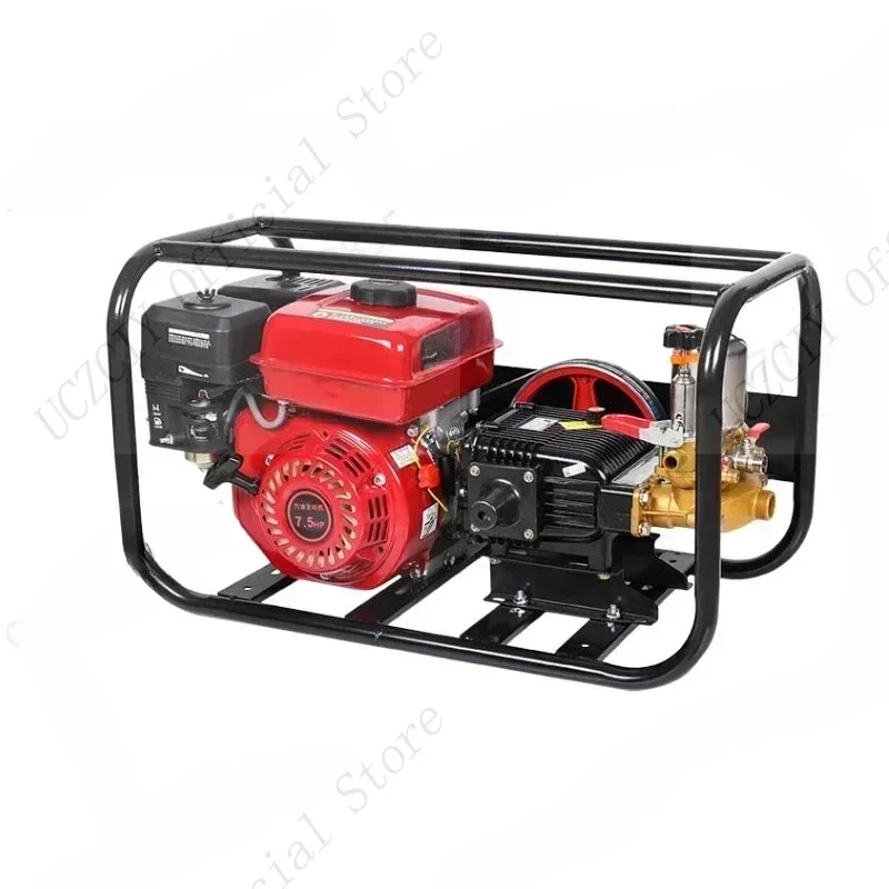 Four-stroke Gasoline High Pressure Sprayer Agricultural Orchard Sprayer Triple Cylinder Plunger Pump Sprayer