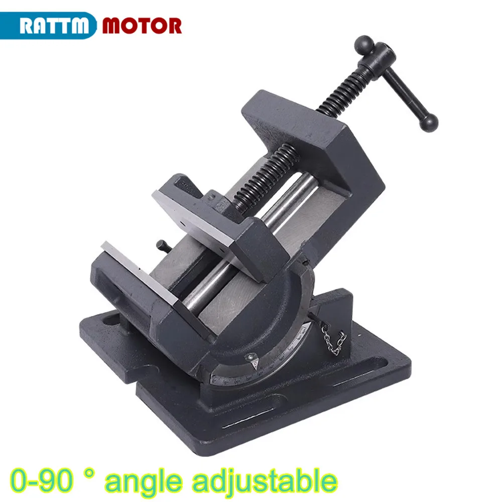 Cast Iron 3 Or 4 Inch 0-90° degrees Slide Tiltable clamp Vise Vice Worktable Bench For Milling Drilling Lathe Part