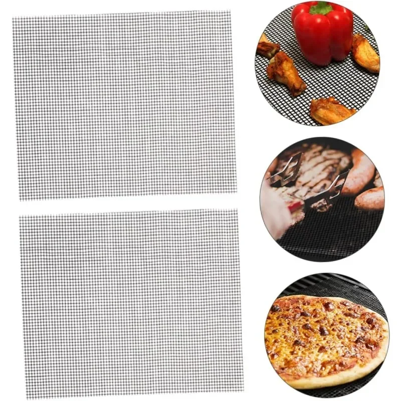 

1/3/5 шт. многоразовый коврик для гриля для барбекю с антипригарным покрытием для уличных электрических газовых и угольных грилей, легко чистящийся коврик для приготовления пищи