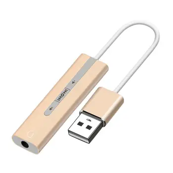 2 in 1 harici ses kartı USB 3.5mm 7.1 ses kulaklık mikrofon adaptörü ses kartları bilgisayar bileşeni