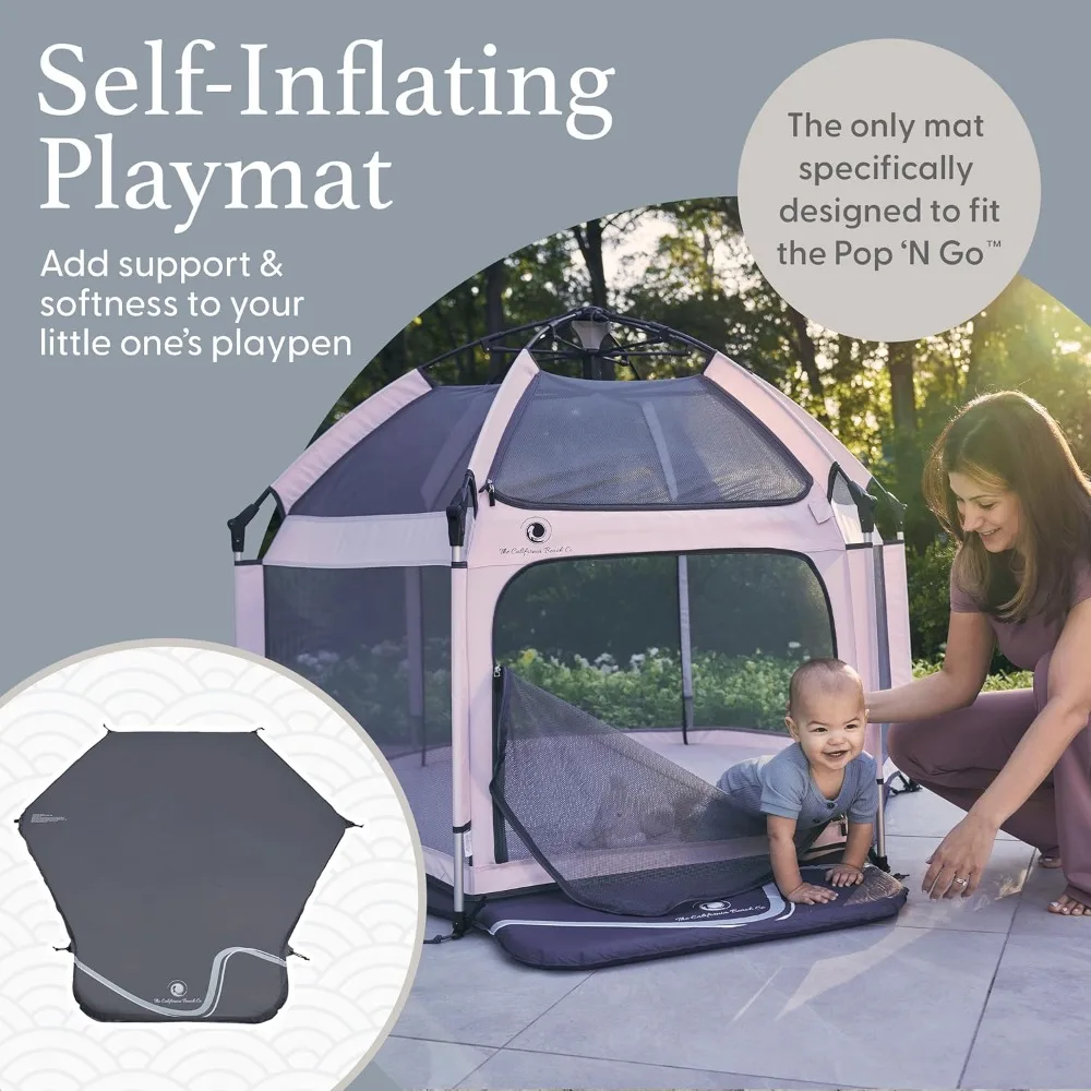 

Baby Playmat for The Pop 'N Go Baby Playpen - 1.3" Thick Self-Inflating Playmat for Placement Underneath