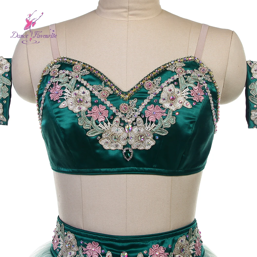 B26624 Green Professional Ballet Tutu Dance Costume Dance Tutu