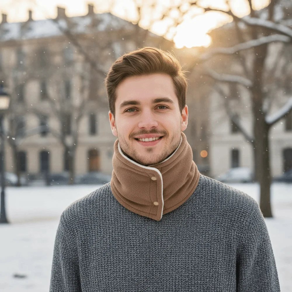 

Sport Scarf Polar Fleece Winter Knitted Scarf Double-sided Windproof Fleece Muffler Gaiter Solid Color Warm Neck Warmer Women