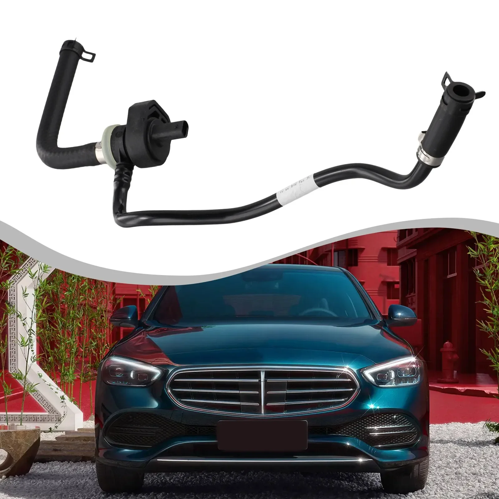 

Colour Black Pipe Vent Valve W205 Vent Valve High-quality Materials OEM Number A2740187201 Wear-resistant For Mercedes GLC