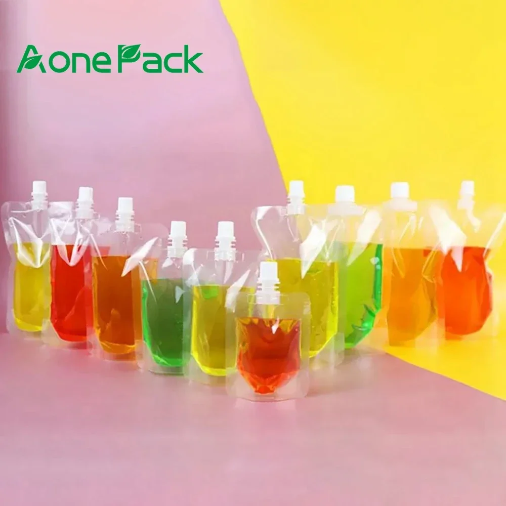 

100pcs Spout Pouch High Quality Plastic Aluminum Spout Pouch Squeeze Reusable Doypack for Shampoo Face Cream Lotion Soap