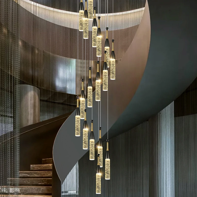 Imagem -03 - Nordic Pendant Lights For Home Decoration Stair Chandelier Sala de Estar Quarto e Sala de Jantar Iluminação Interna