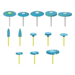 Teeth Polishing Tools Rubber Diamond Polisher Wheel Disc Medium Dental Lab Tools
