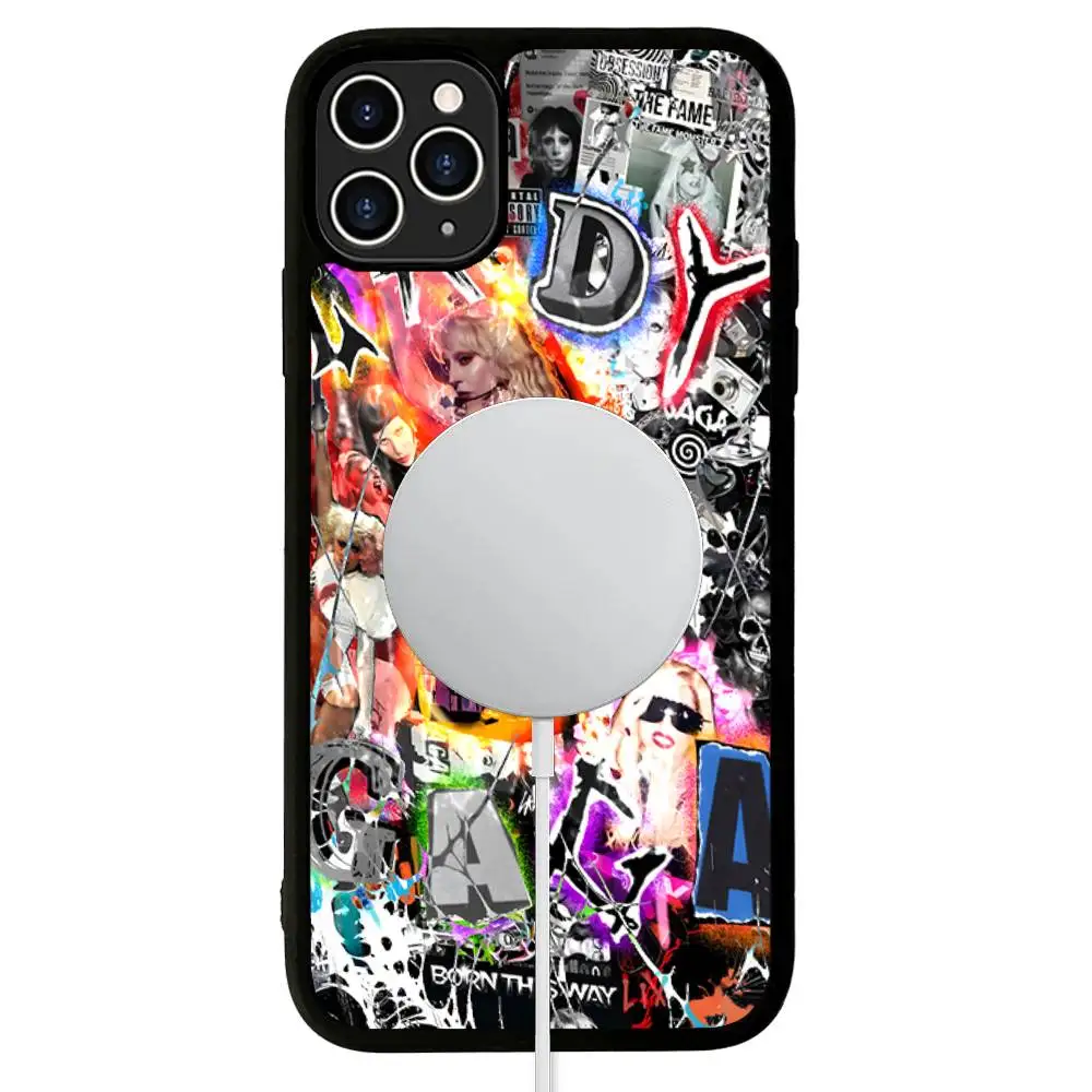 Singer L-Lady G-Gaga For Magsafe Magnetic Case For IPhone 17 Air 16 15 14 13 12 11 Pro Max Plus Wireless Charging