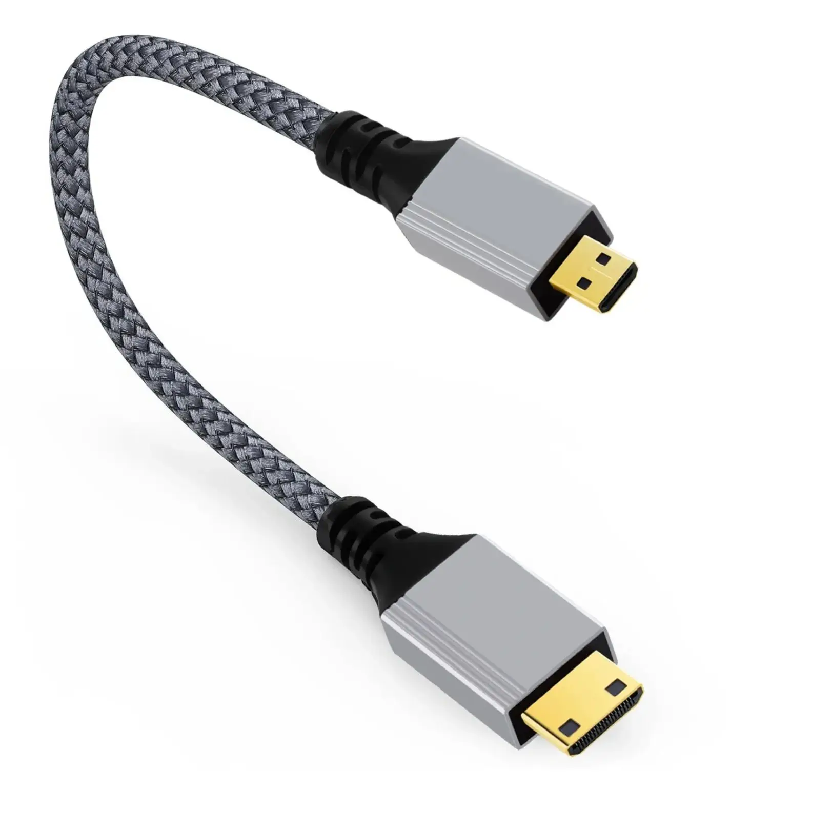 

Micro HDMI-compatible to Mini HDMI-compatible Adapter Cable 1080P 4K for Raspberry Pi 5/4 Tablet GoPro Camera Portable Monitor