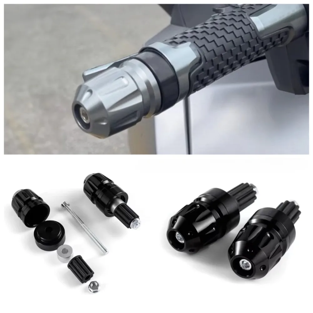 2pcs Motorcycle Handlebar Plug Ball-head Style Aluminum Bar End, Modified Dedicated Balance Block Accessory