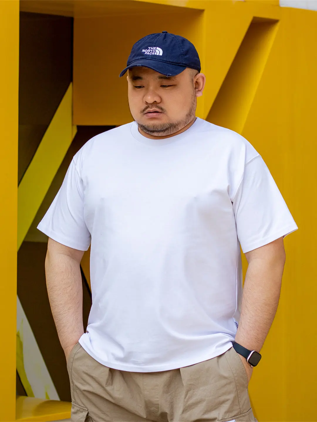 Casual Versatile Mens T Shirt, Simple Solid Color Summer Plus Size Breathable Comfortable Loose Crew Neck Short Sleeve Original