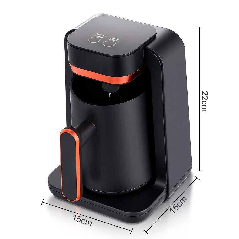 EU Standard Portable Coffee & Tea Maker, New Turkish Coffee Pot Heating Mug for Office Home Beverage Brewing