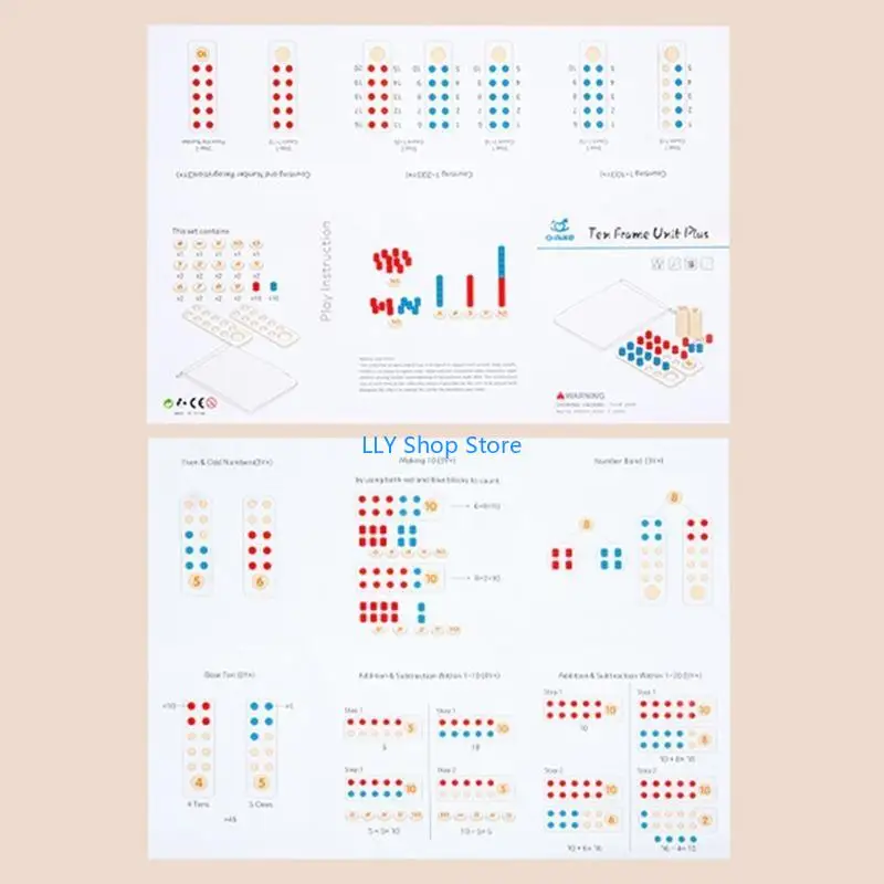 T8UD Montessori Gỗ Số Học Bảng Toán Đồ Chơi Phép Trừ Tính Xếp Chồng Khai Sáng Xếp Hình Cho Bé 3+