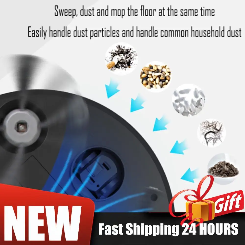 

Робот-пылесос USB с автоматической уборкой, мощность всасывания 1000 Па, интеллектуальный пылесос для дома и офиса